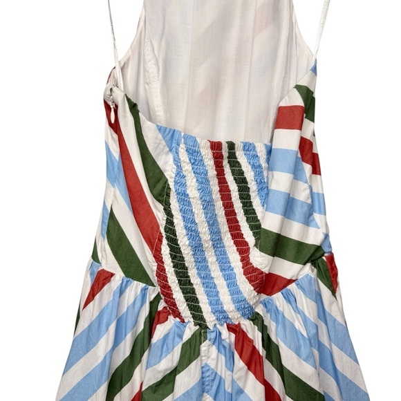 Anthropologie MAEVE Halter Striped Full Skirt Cotton Women’s Midi Dress Sz XS - Picture 14 of 15